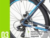 Горный велосипед Stels Navigator 620 MD 26 V010, год 2025, цвет Синий, ростовка 19