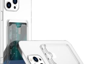 Чехол-накладка Card Case для iPhone 11 Pro силикон c держателем для карт (прозрачный)