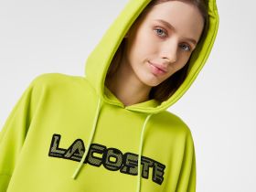 Женская толстовка Lacoste Branded Print Hoodie