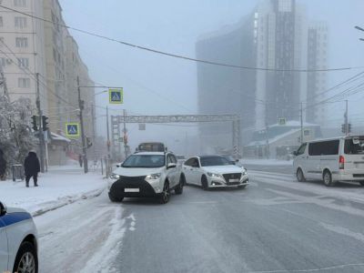 В Якутске за выходные произошло 11 ДТП, пострадал пешеход