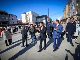 Глава Якутии принял участие в праздничных мероприятиях проекта «Проспект Победы»