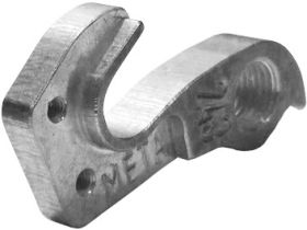 Держатель заднего переключателя "петух" Meta №243 фрезерованный (серебристый)