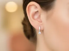 Серьги из белого золота э4712сг03220202