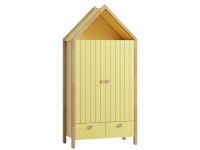 Распашной шкаф Руффи 2-98x203 Желтый