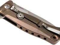 Нож складной LionSteel SR11 B (BRONZE), сталь Uddeholm Sleipner® Satin, рукоять титан по технологии Solid®, бронзовый