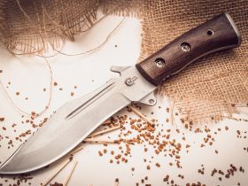 Нож Армейский, сталь 65х13, рукоять венге