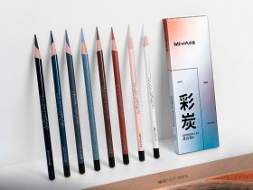 Набор карандашей угольных цветных HIMI 8 шт