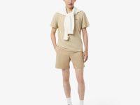 Мужская хлопковая футболка Lacoste из смеси льна