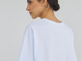 Футболка оверсайз с принтом, Голубой