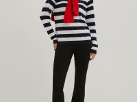 Джемпер в полоску свободного силуэта