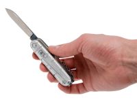 Нож перочинный Victorinox Huntsman, сталь X55CrMo14, рукоять Cellidor®, серый, 15 функций, 91мм