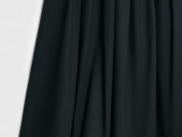 Юбка миди А-силуэта с эластичным поясом, Черный