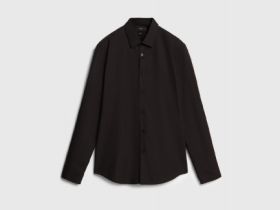 Базовая рубашка Slim, Черный