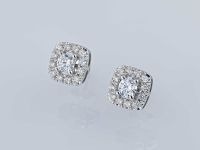 Пусеты из белого золота э4712пс11210954