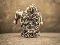 Бусина для темляка Шут, мельхиор