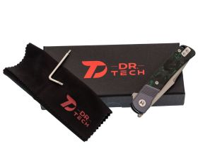 Складной нож Dr.Tech D4368BL, сталь D2, рукоять TC4