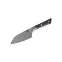 Нож кухонный Сантоку Microtech Santoku Knife 4', сталь M390MK, рукоять G10, черный