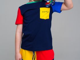 Комплект трикотажный для мальчиков: фуфайка (футболка), шорты