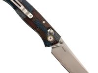 Складной нож SRM Medal 255l-GQ2, сталь 140Cr Laminated, рукоять Damascus G10