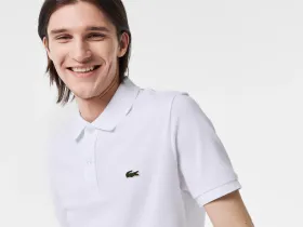 Мужское поло Lacoste L.12.12 приталенного кроя