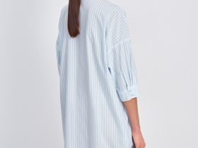 Платье-рубашка в полоску