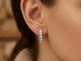 Серьги из белого золота э4712сг06220619