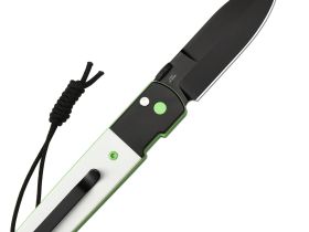 Складной нож CJRB Locust, сталь AR-RPM9, рукоять G10, белый/черный