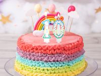 Свеча для торта с держателем MESHU "Цифра 0", 8,5 см, блистер