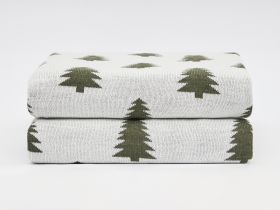 Плед Abete rosso, зеленый