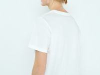 Футболка с цветочным принтом, Белый