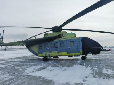 Испытание холодом проходит в Якутии вертолет Ми-171А3