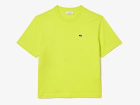 Женская футболка Lacoste свободного кроя из мягкого хлопка