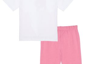 Комплект трикотажный для девочек: фуфайка (футболка), бриджи