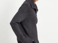 Джемпер с молнией и воротником-стойкой