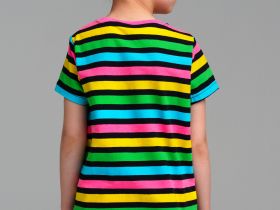 Фуфайка трикотажная для девочек (футболка)