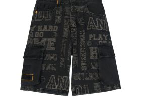 Шорты текстильные джинсовые для мальчиков