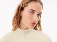 Женский шерстяной свитер Lacoste на молнии