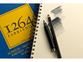 Альбом для графики на спирали Fabriano "1264 SKETCH" 14,8х21 см 60 л 90 г