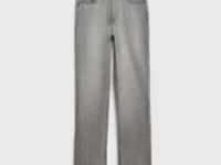 Прямые джинсы со средней посадкой, Серый