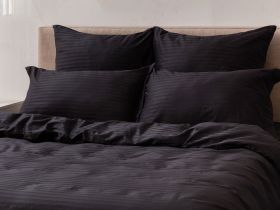 Постельное белье Black страйп-сатин I