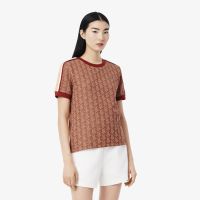 Женская хлопковая футболка Lacoste