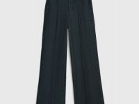 Широкие джинсы Wide leg с высокой посадкой, Черный