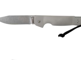Нож складной Cold Steel Pocket Bushman, сталь 4116, рукоять нержавеющая сталь, серебристый