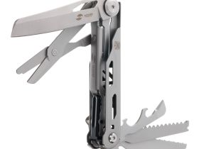 Нож перочинный Stinger 112 мм, 9 функций, серебристый