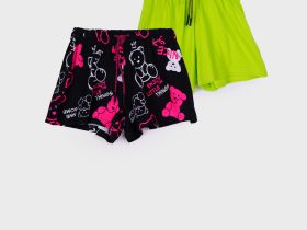 Шорты трикотажные для девочек, 2 шт в комплекте