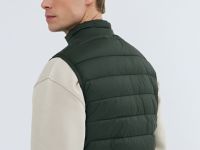 Ультралёгкий жилет с воротником-стойкой, Зеленый