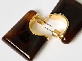 Серьги женские, Коричневый