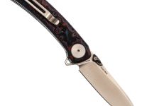 Складной нож Dr.Tech D3610MR, сталь 14C28N, рукоять микарта, Pattern Red