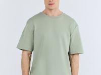 Футболка из гладкого хлопка, Зеленый