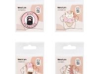 Набор металлических значков MESHU "Sweet cats", эмаль, 4 шт